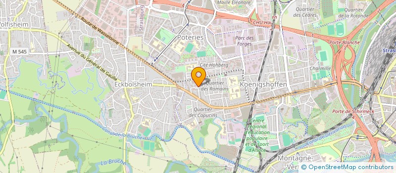 localisation de l'entreprise ALSACE COLLECTE à STRASBOURG