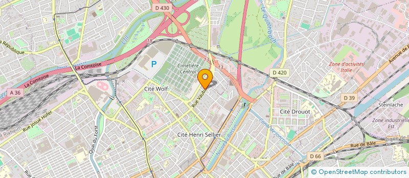 localisation de l'entreprise ALSACE CONFORT DEPANNAGE à MULHOUSE