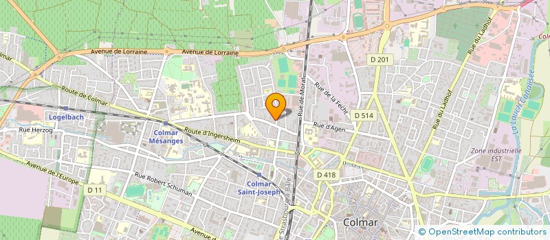 localisation de l'entreprise ALSACE-COTE D'IVOIRE  COLMAR