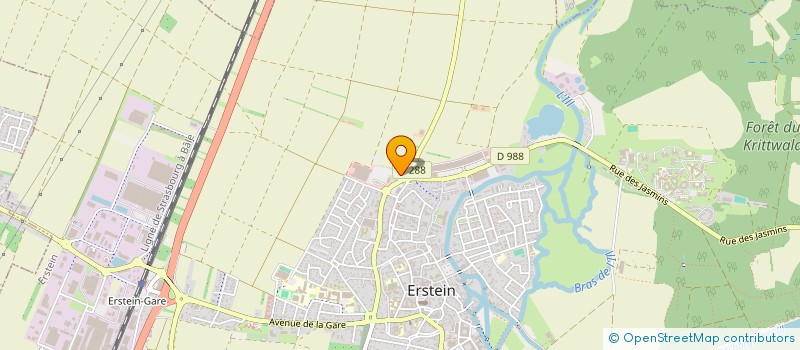 localisation de l'entreprise ALSACE COURTAGE AUTO à ERSTEIN