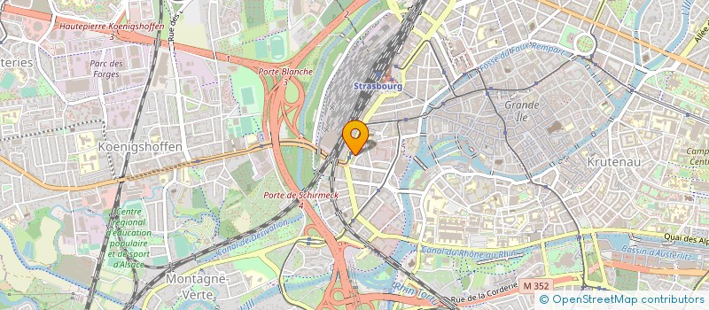 localisation de l'entreprise ALSACE COUVERTURE INNOVATION à STRASBOURG