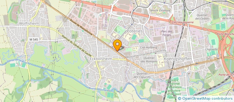 localisation de l'entreprise ALSACE CRECHE à STRASBOURG