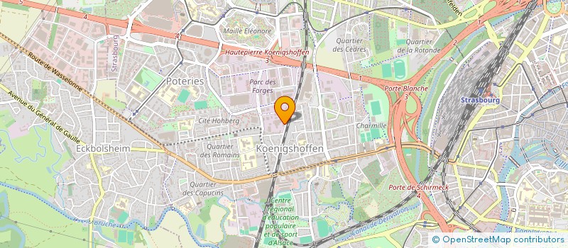 localisation de l'entreprise ALSACE CREPI STYLE à STRASBOURG