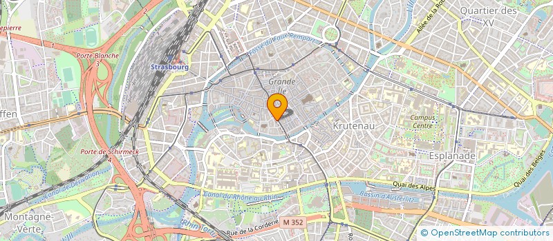localisation de l'entreprise ALSACE CROISIERES - CROISIEUROPE à STRASBOURG