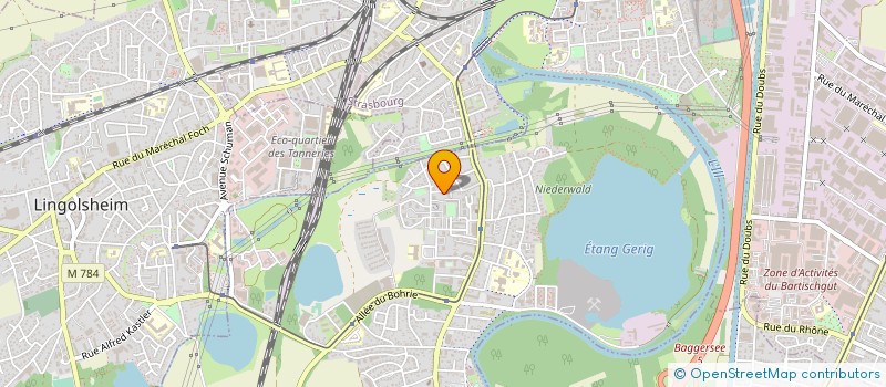 localisation de l'entreprise ALSACE DEMOLITION CONSTRUCTION  OSTWALD