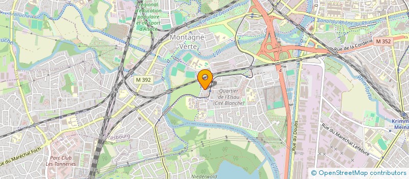 localisation de l'entreprise ALSACE DESTOCK à STRASBOURG