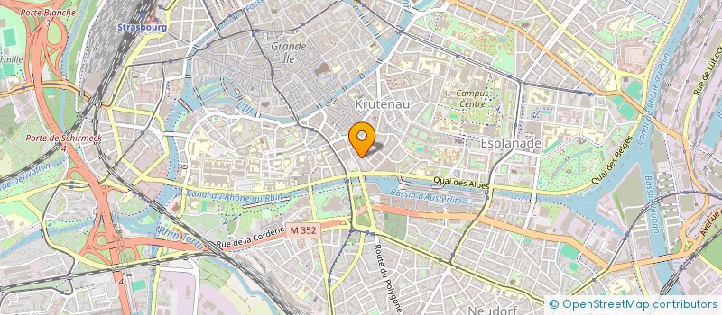 localisation de l'entreprise ALSACE DIGITALE à STRASBOURG