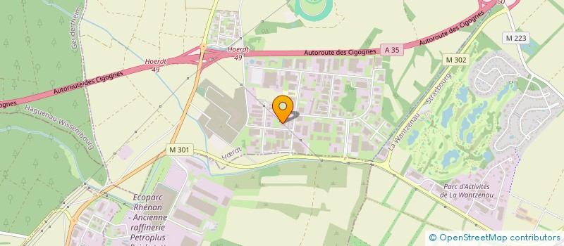 localisation de l'entreprise ALSACE ENERGIE  HRDT