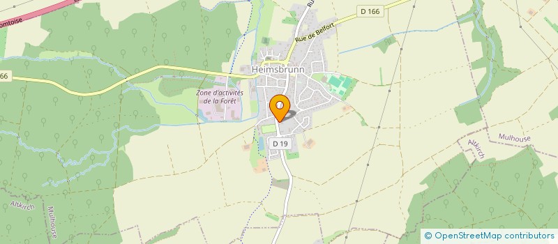 localisation de l'entreprise ALSACE ENERGIES  HEIMSBRUNN