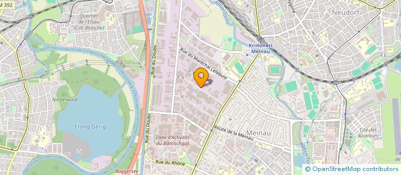 localisation de l'entreprise ALSACE EURO SERVICES à STRASBOURG