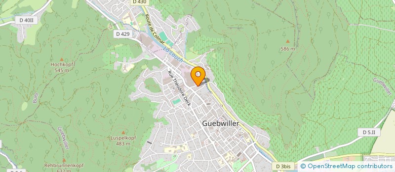 localisation de l'entreprise ALSACE EXPERTISE INFORMATIQUE  GUEBWILLER