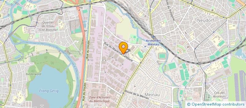 localisation de l'entreprise ALSACE FLUIDES SERVICES à STRASBOURG