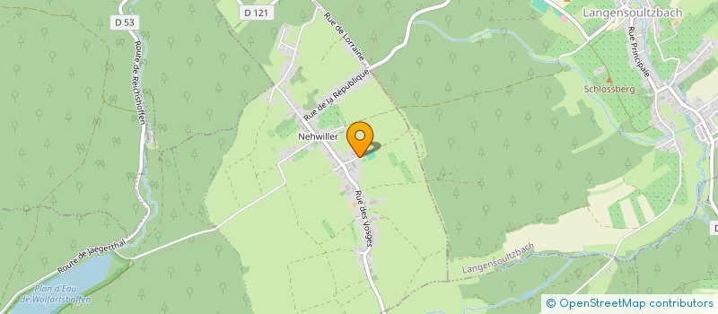 localisation de l'entreprise ALSACE FOREST  REICHSHOFFEN