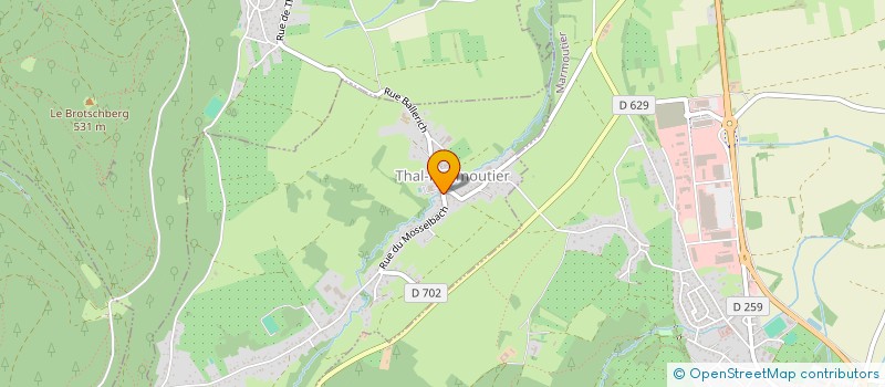 localisation de l'entreprise ALSACE FRUITS ET LEGUMES  THAL-MARMOUTIER