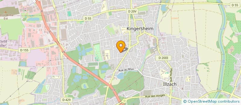 localisation de l'entreprise ALSACE GREEN POWER  KINGERSHEIM