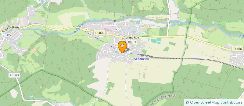 localisation de l'entreprise ALSACE HOLTZ TP  VIEUX-THANN