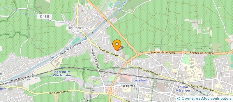 localisation de l'entreprise ALSACE IT  INGERSHEIM