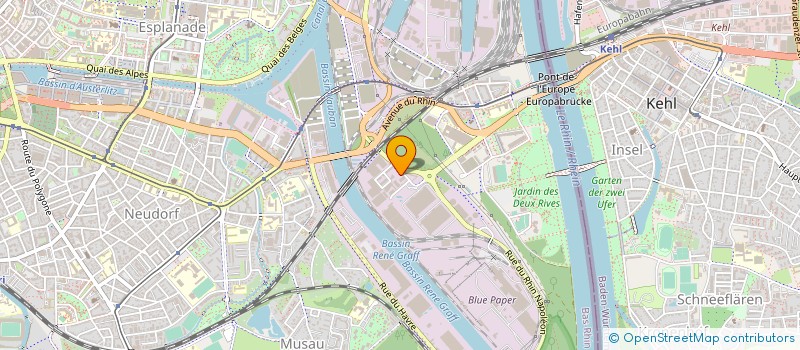 localisation de l'entreprise ALSACE LOCATION UTILITAIRES à STRASBOURG