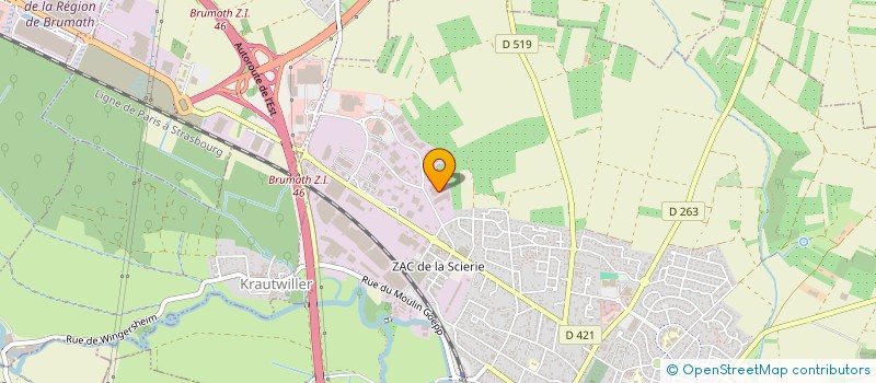 localisation de l'entreprise ALSACE LOISIRS DIFFUSION ALD à BRUMATH
