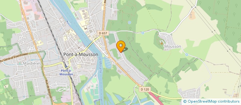 localisation de l'entreprise ALSACE LOR'N CHARGE  PONT-A-MOUSSON