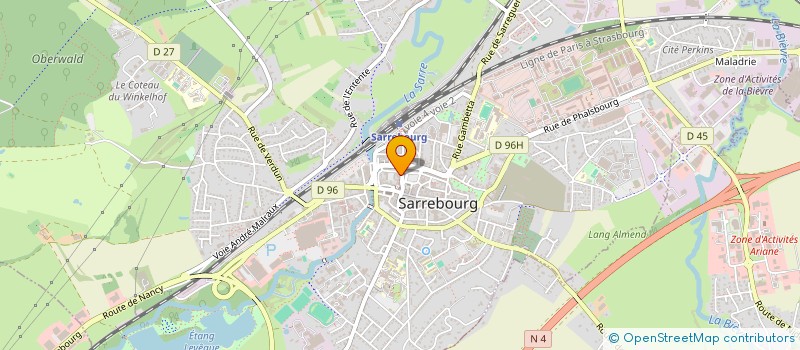 localisation de l'entreprise ALSACE-LORRAINE à SARREBOURG