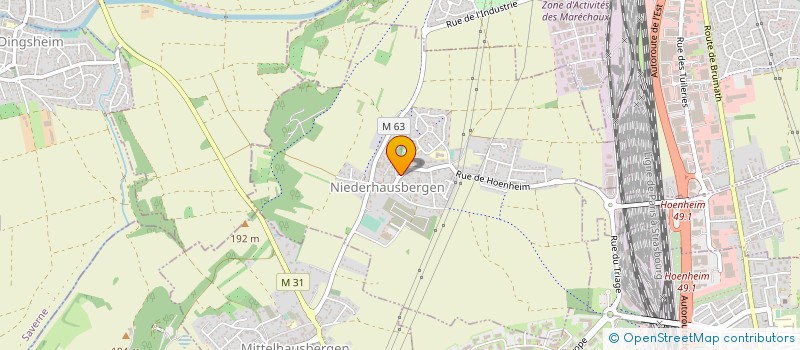 localisation de l'entreprise ALSACE MAINTENANCE à NIEDERHAUSBERGEN