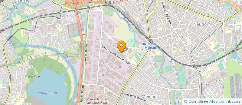 localisation de l'entreprise ALSACE MG FORMATION à STRASBOURG