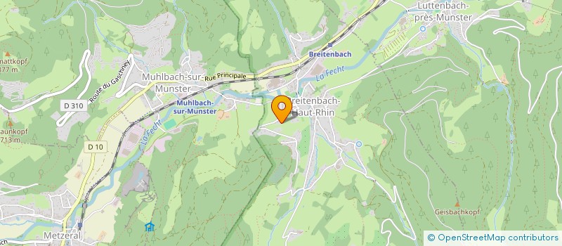 localisation de l'entreprise ALSACE MONTAGE SERVICES  BREITENBACH-HAUT-RHIN