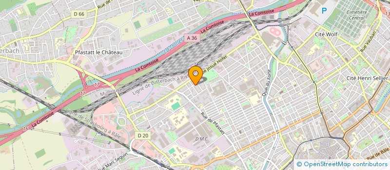 localisation de l'entreprise ALSACE MONTE MEUBLES  MULHOUSE