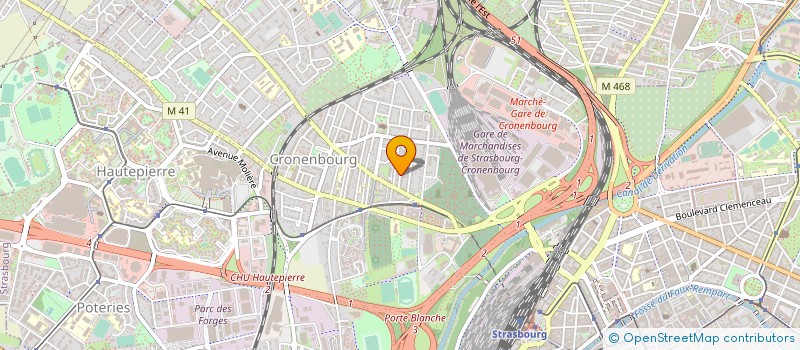 localisation de l'entreprise ALSACE MOTEURS à STRASBOURG