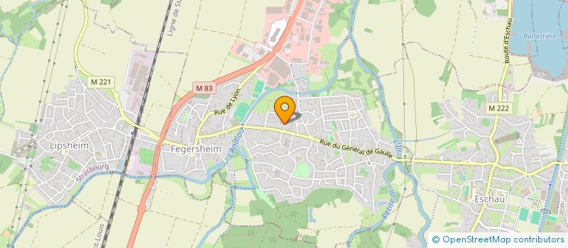 localisation de l'entreprise ALSACE MOTORS  FEGERSHEIM