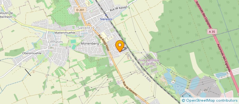 localisation de l'entreprise ALSACE NETTOYAGE  BLODELSHEIM