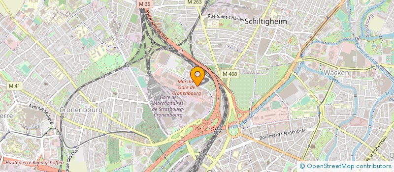 localisation de l'entreprise ALSACE PACKAGING à STRASBOURG