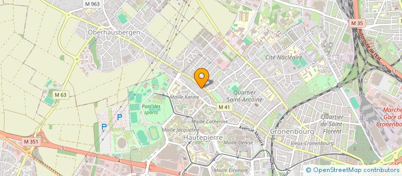 localisation de l'entreprise ALSACE PAVES SARL à STRASBOURG