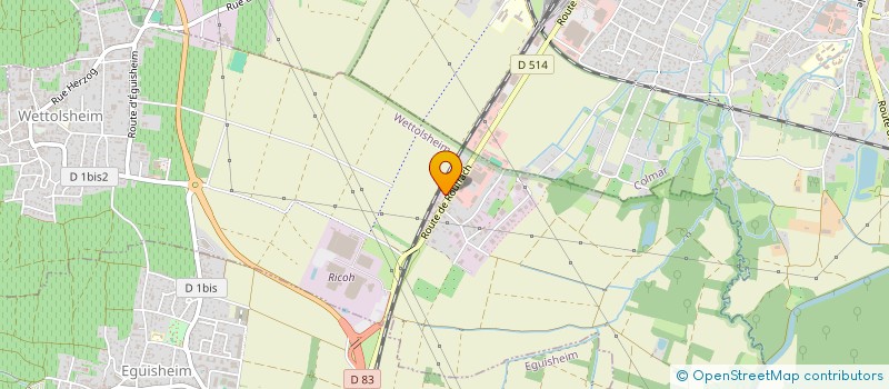 localisation de l'entreprise ALSACE PORTES  WETTOLSHEIM