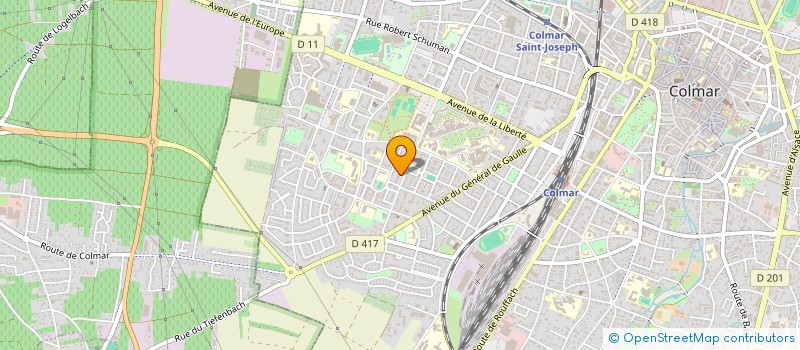 localisation de l'entreprise ALSACE PREVENTION SANTE TRAVAIL 68  COLMAR