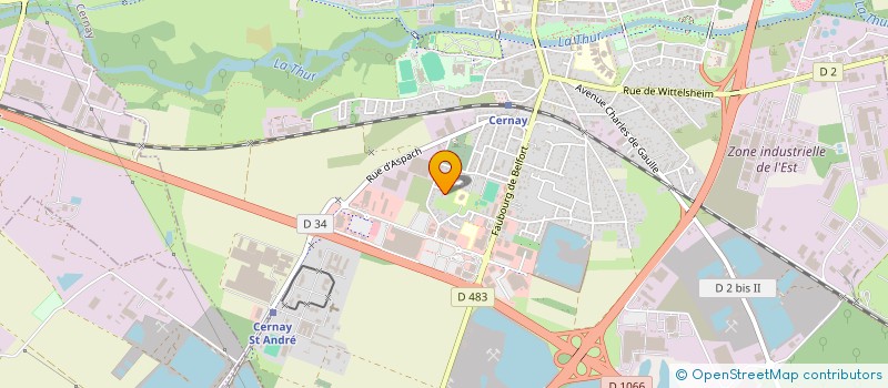 localisation de l'entreprise ALSACE PROTECTION à CERNAY