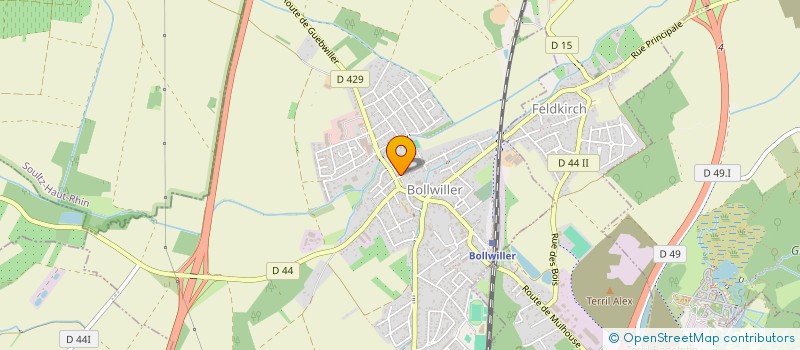 localisation de l'entreprise ALSACE RACCORDEMENTS  BOLLWILLER