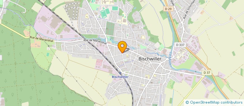 localisation de l'entreprise ALSACE RENOV' à BISCHWILLER
