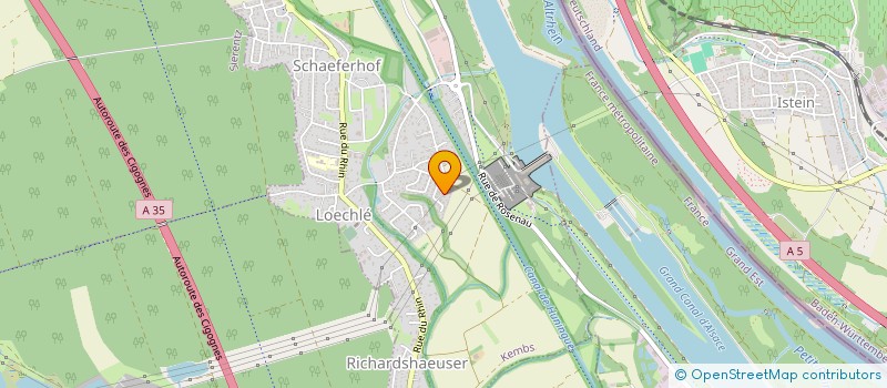 localisation de l'entreprise ALSACE RESEAUX.COM  KEMBS