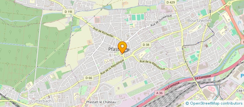 localisation de l'entreprise ALSACE RH FORMATIONS  PFASTATT