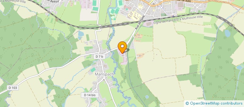 localisation de l'entreprise ALSACE RPI - REVETEMENT PEINTURE ISOLATION  DANNEMARIE