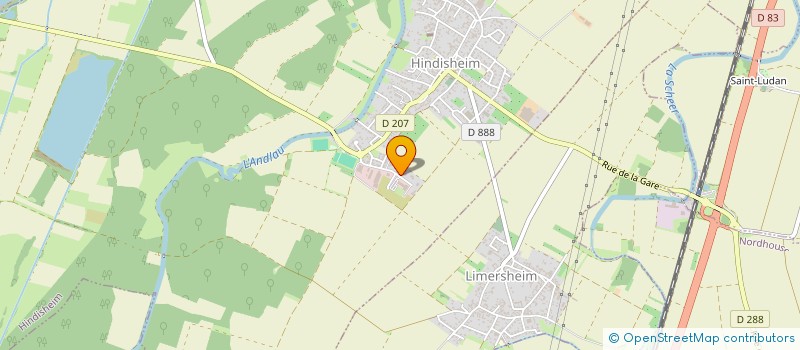 localisation de l'entreprise ALSACE SCOP SOLS INDUSTRIELS  HINDISHEIM