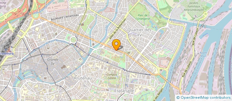 localisation de l'entreprise ALSACE-SECURITE à STRASBOURG