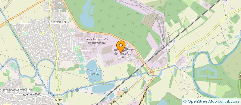 localisation de l'entreprise ALSACE SECURITE DEVELOPPEMENT  REICHSTETT