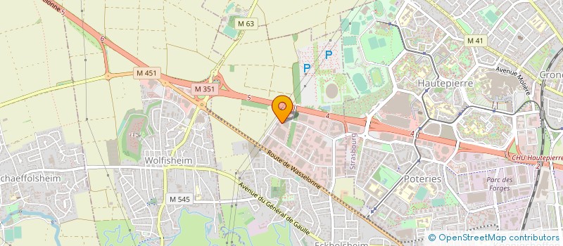 localisation de l'entreprise ALSACE SERVICE TRANSPORT  ECKBOLSHEIM