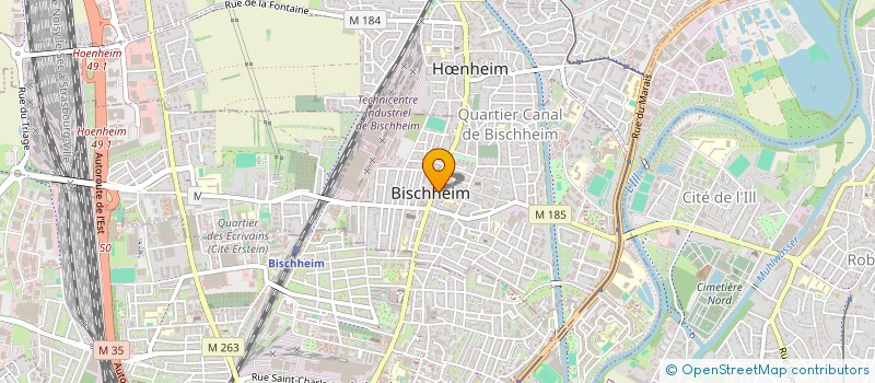 localisation de l'entreprise ALSACE SOINS INFIRMIERS SELARLU  BISCHHEIM