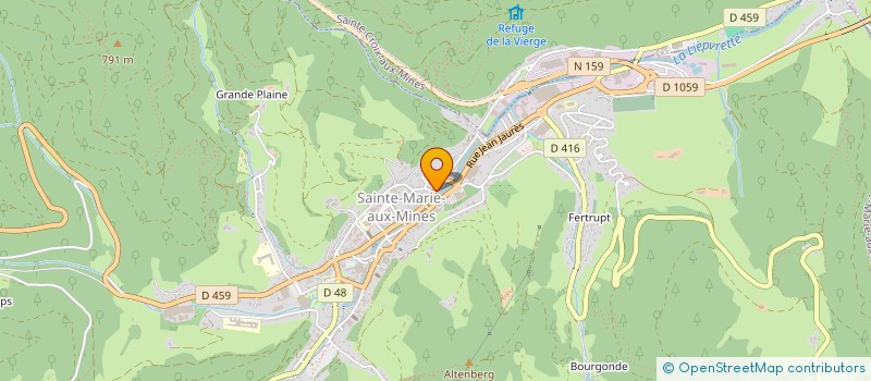 localisation de l'entreprise ALSACE SOLUTIONS SERVICES  SAINTE-MARIE-AUX-MINES