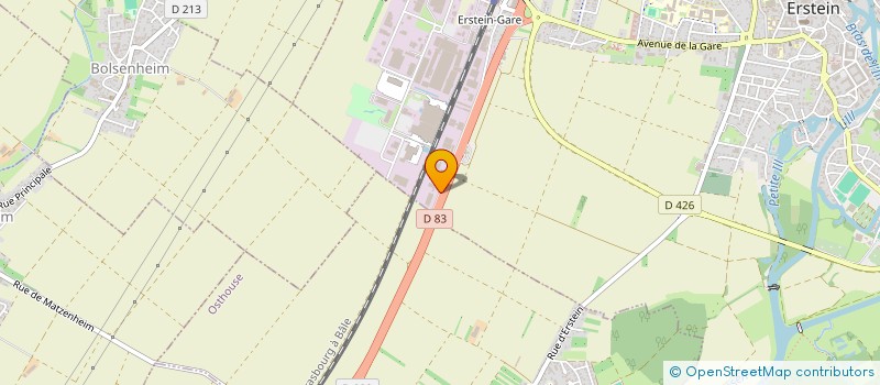 localisation de l'entreprise ALSACE SPORT AUTO à ERSTEIN