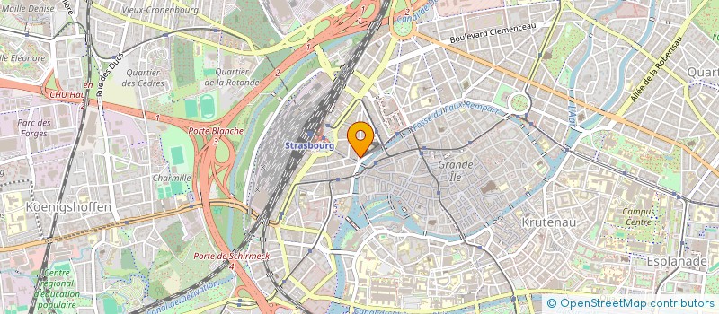 localisation de l'entreprise ALSACE SURGELES à STRASBOURG
